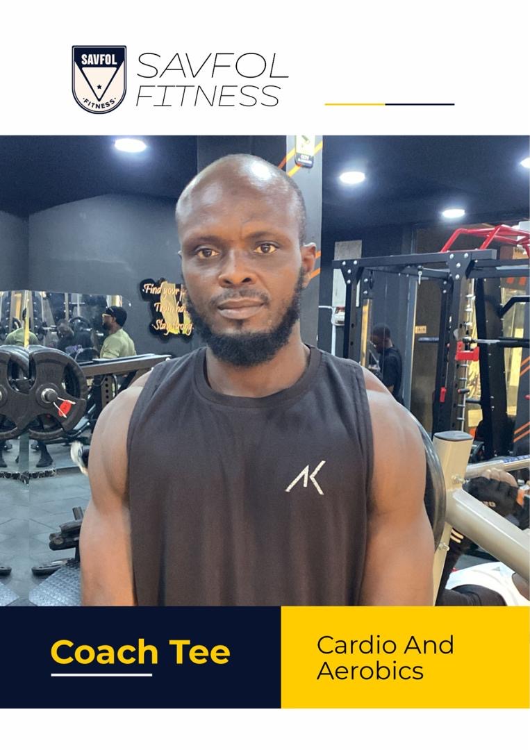 Portrait of Coach Tee, cardio and aerobics coach at Savfol Fitness